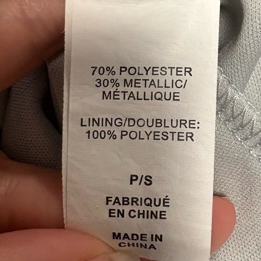 Le Chateau Metallic Floral Crinkle Dress Size Small - Picture 6 of 7